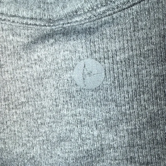 90 Degree By Reflex Heather Gray Crop Top - Picture 5 of 6